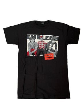 Emblem 3 Band Men’s Black Concert T Shirt Size Small S - EUC